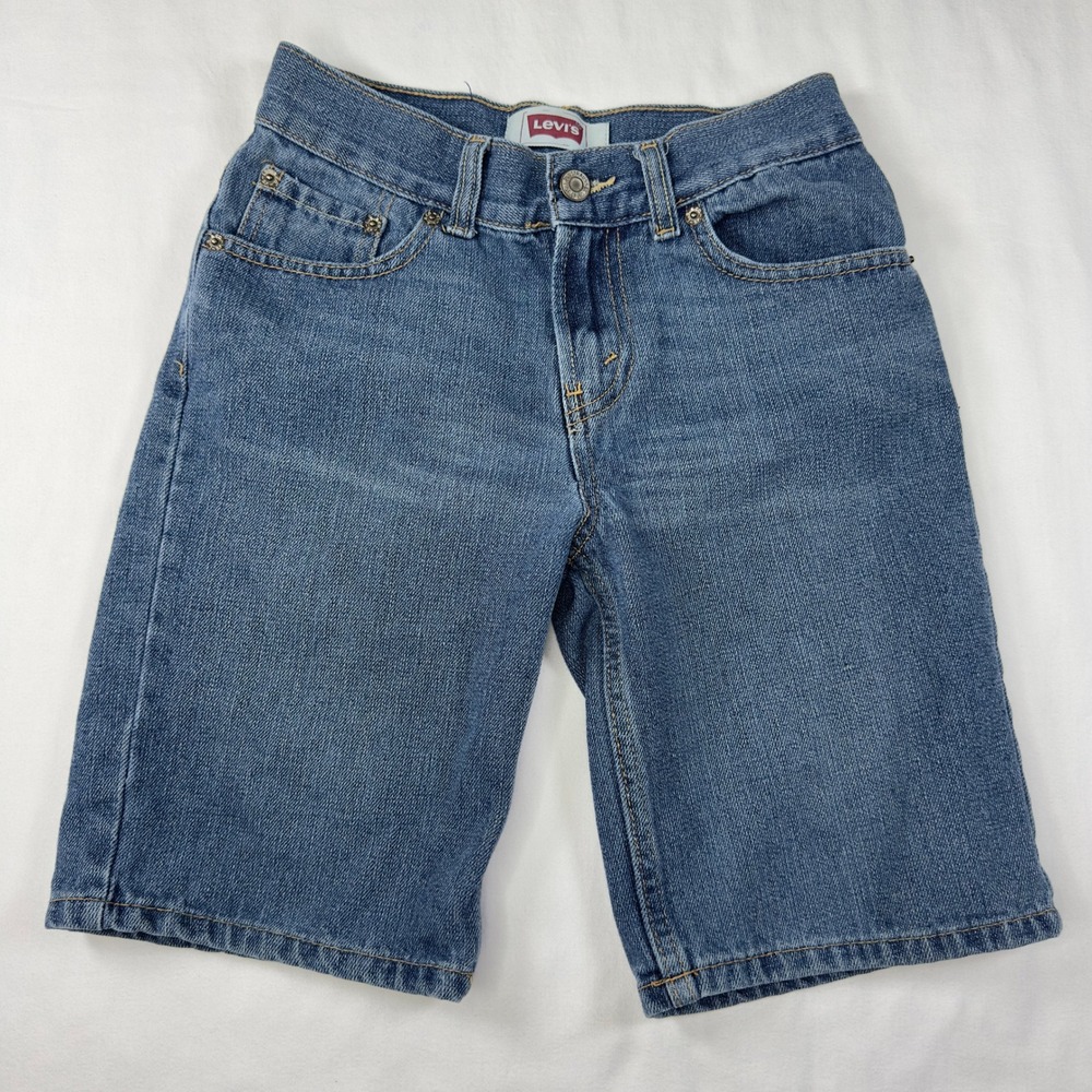Levi Strauss 505 Shorts Boys 10 Regular Blue Jean Denim Levi's